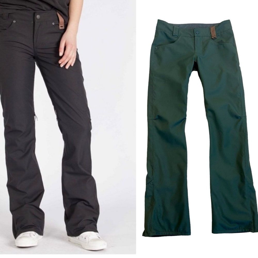 Holden army green olive green snowboarding ski pants skinny fit Sz S